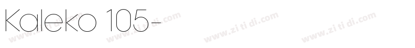Kaleko 105字体转换